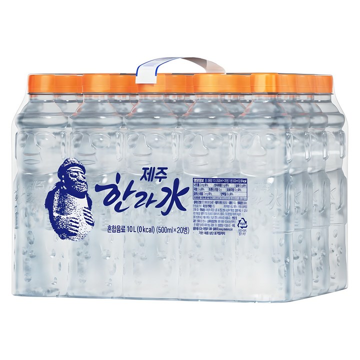 한라수 제주 무라벨, 500ml, 20개