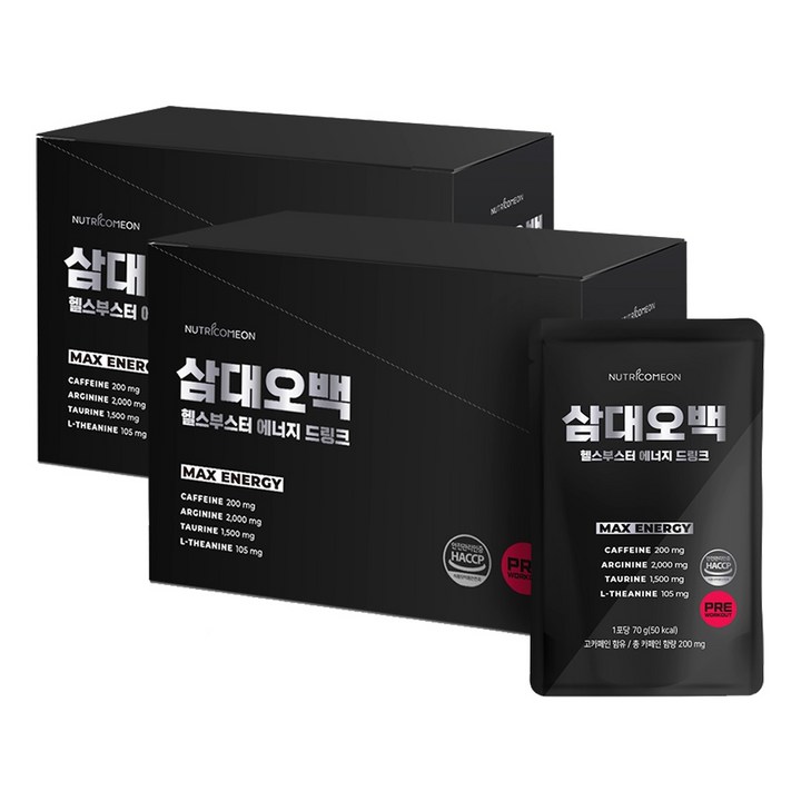 뉴트리커먼 삼대오백 헬스부스터 에너지 드링크, 70g, 30개