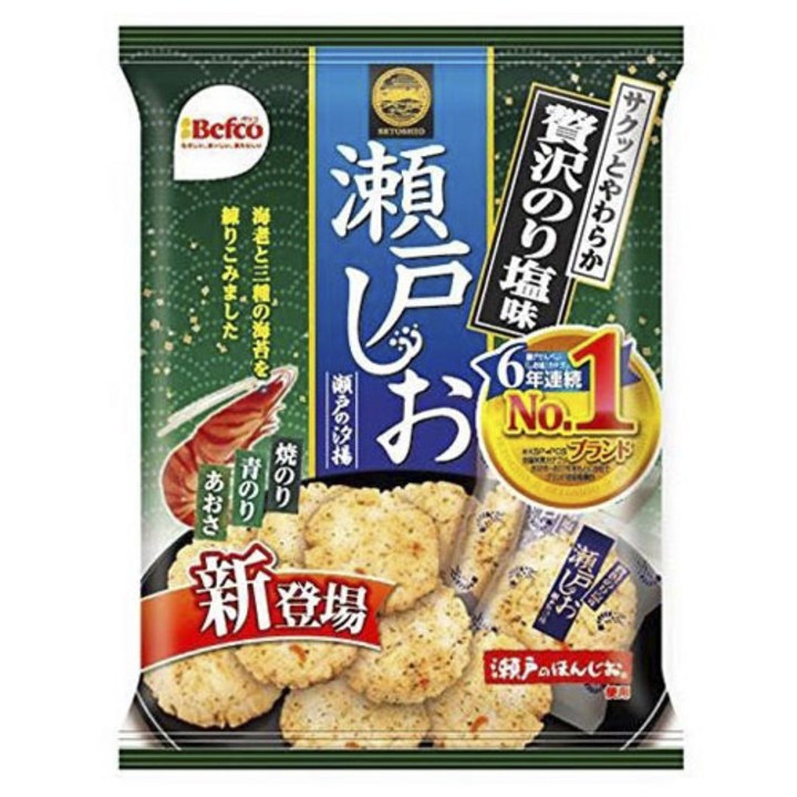 베프코 세토 시오 쌀과자 사치의 김자반맛, 12개, 83g