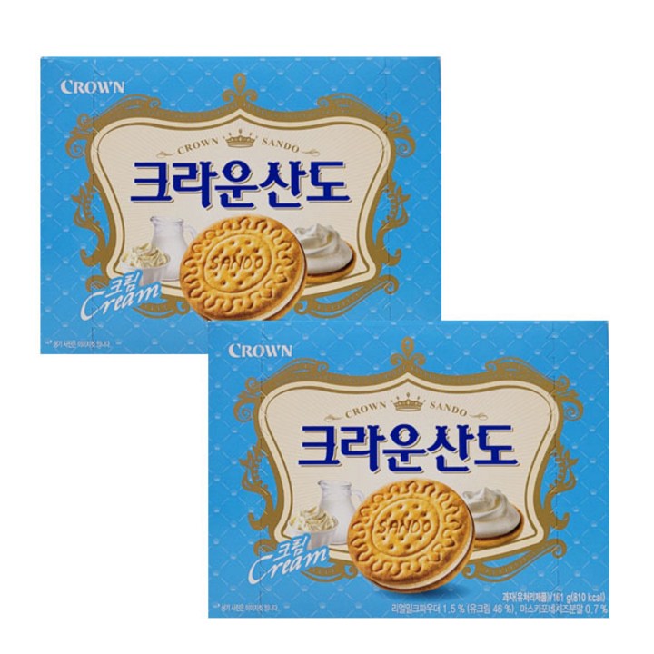 크라운 산도 크림, 161g, 2개