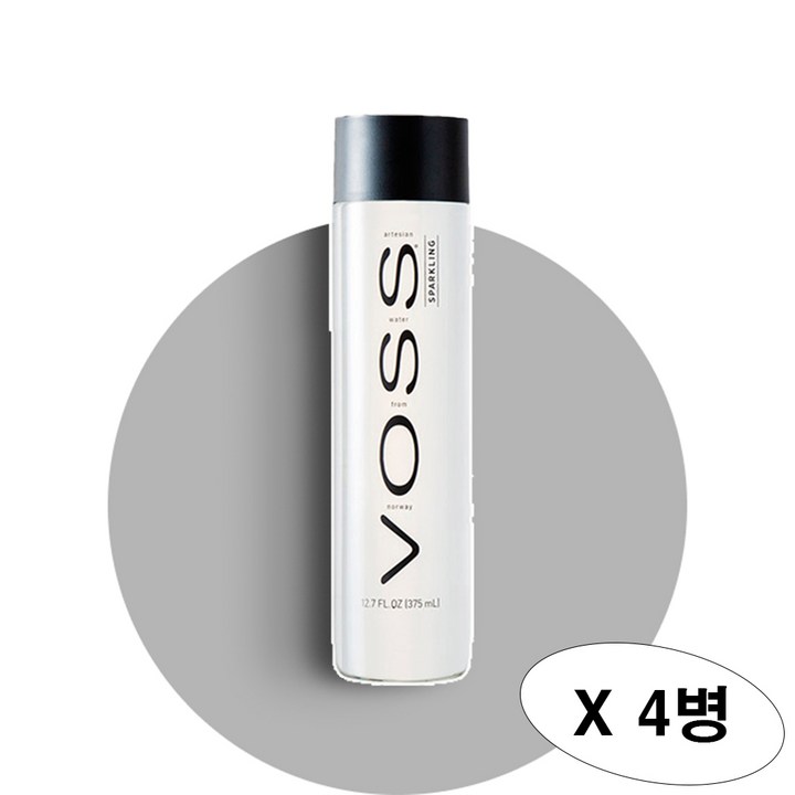 보스 워터 스파클링 탄산수, 375ml, 4개