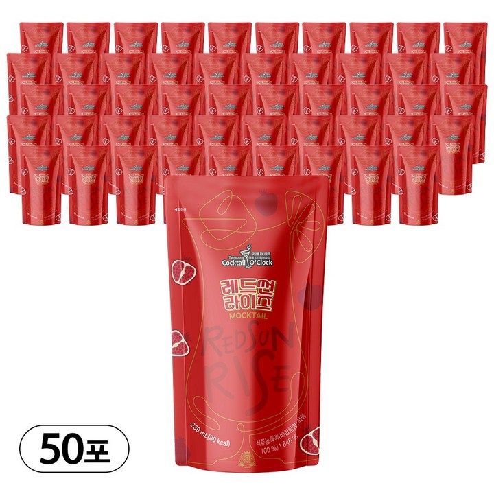 [태웅식품] 레드썬라이즈 230ml, 50개