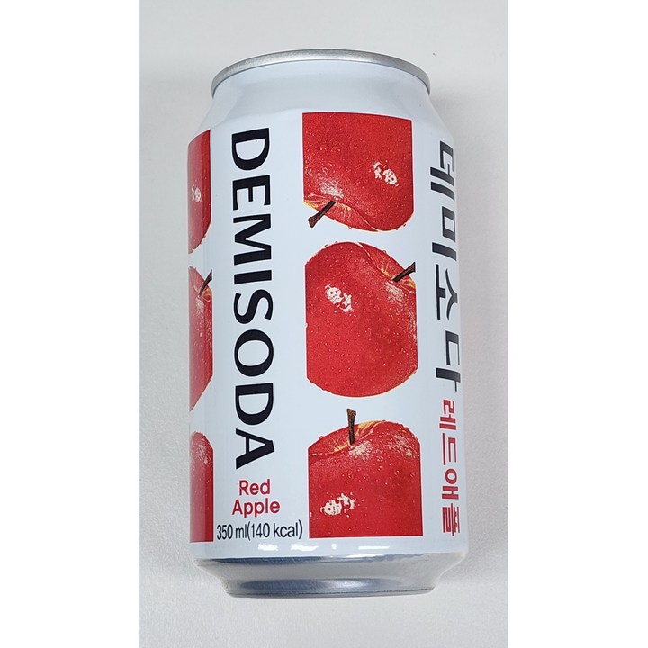 데미소다 저탄산 과즙음료 레드애플, 48개, 350ml