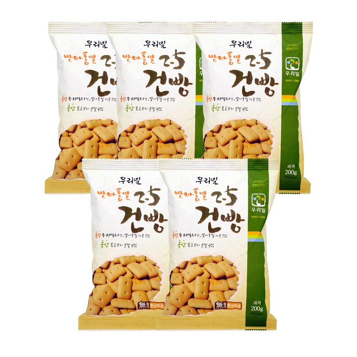 발아통밀 2.5건빵, 5개, 200g