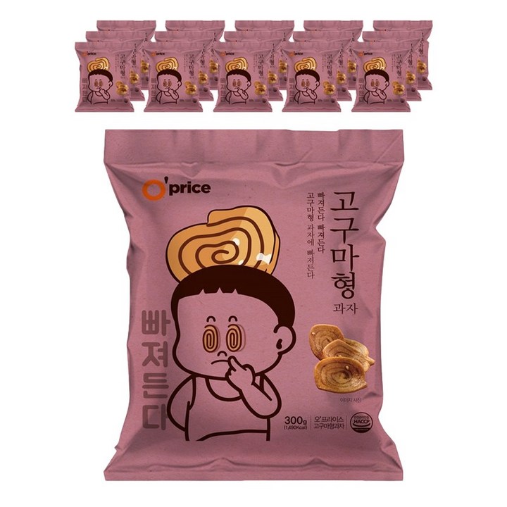 오프라이스 고구마형 과자, 16개, 300g