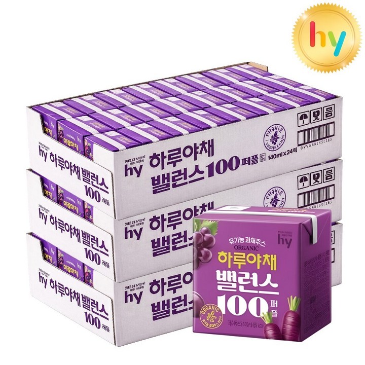 하루야채 밸런스100 퍼플, 140ml, 72개
