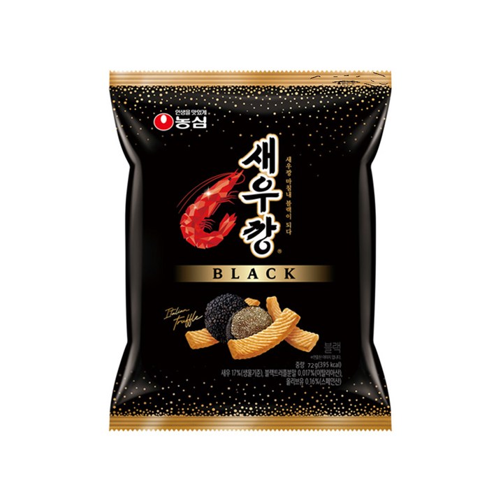 새우깡 블랙, 72g, 20개
