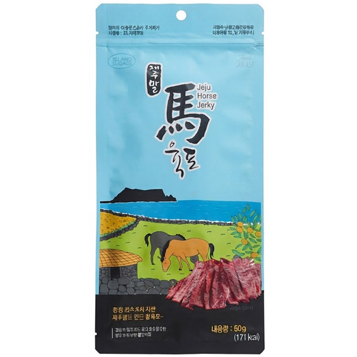 제주 프리미엄 제주말 말육포, 1개, 60g