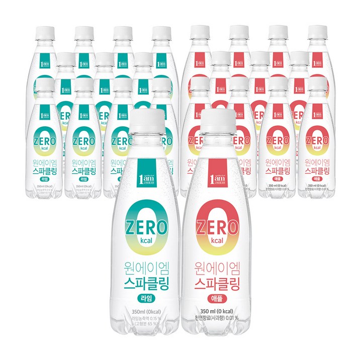 1am 원에이엠 스파클링 페트 혼합, 1세트, 350ml
