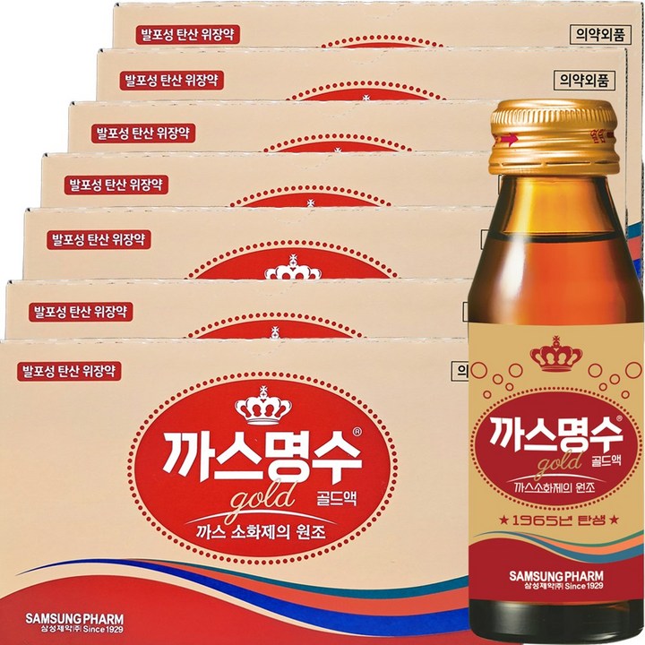 까스명수 골드 소화제, 75ml, 70개