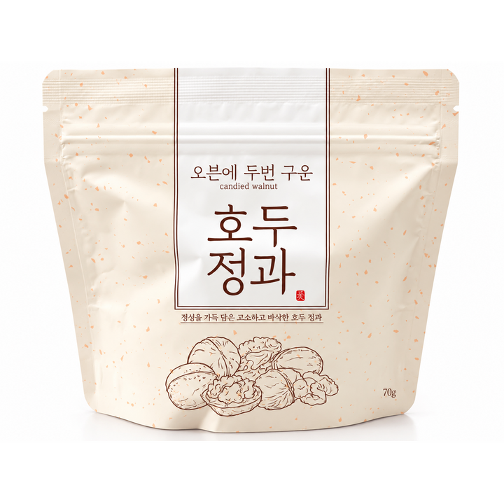 자화만사성 오븐에 구운 호두정과 70gX3팩, 3개, 70g