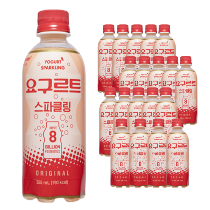 한정특가_블링부스터 요구르트 탄산 스파클링 355ml/병, 20개, 355ml
