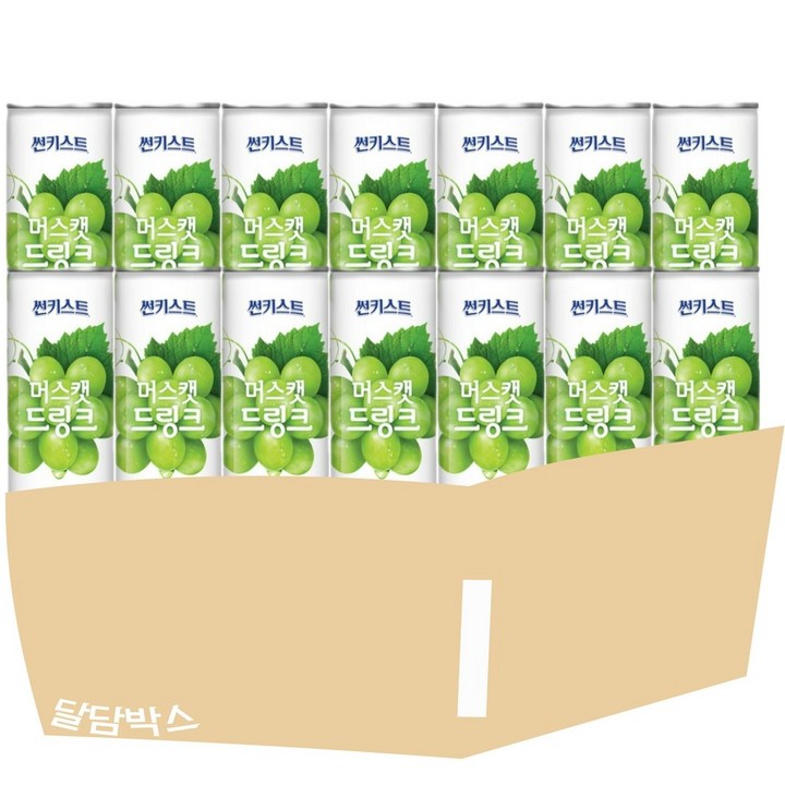[달담박스]썬키스트 머스캣드링크 240ml 60캔, 60개