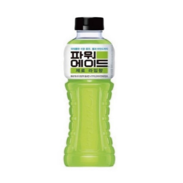 파워에이드 제로 라임향, 600ml, 4개