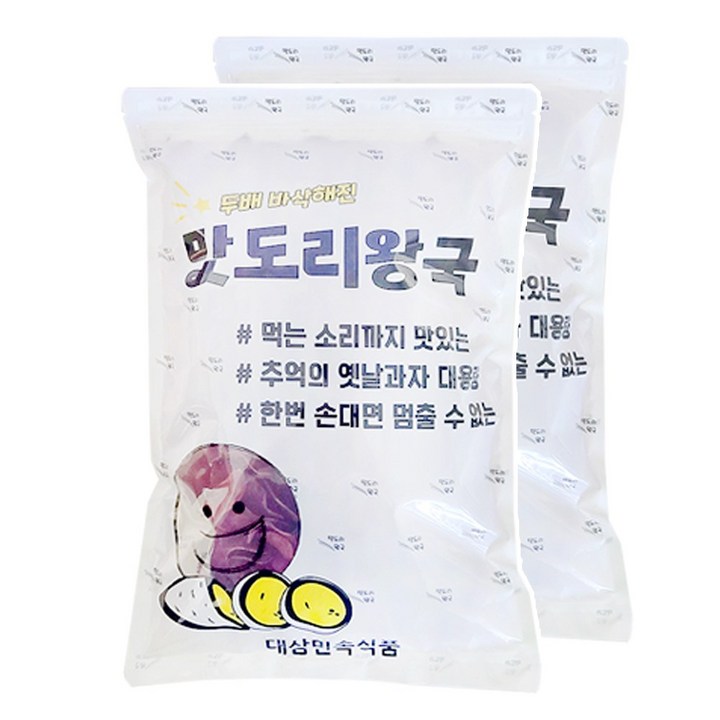 대삼민속식품 자색 고구마칩 대용량 무설탕, 2개, 380g