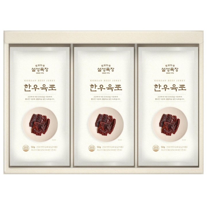 설성목장 명품 육포 선물세트 12p, 600g, 1세트