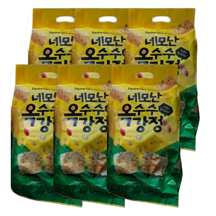 네모난 옥수수강정 40p, 320g, 6개