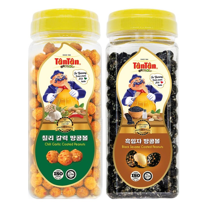 탄탄 칠리 갈릭 땅콩볼 240g + 탄탄 흑임자 땅콩볼 240g