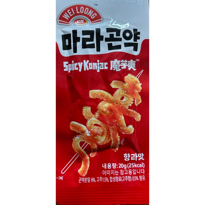 마라곤약 향라맛, 1개, 20g