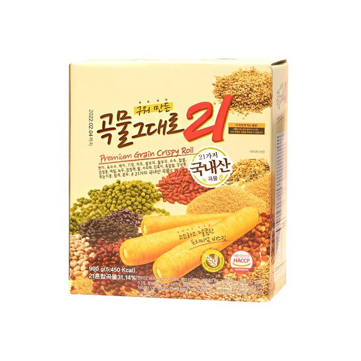 곡물그대로21 크리스피롤, 900g, 1개