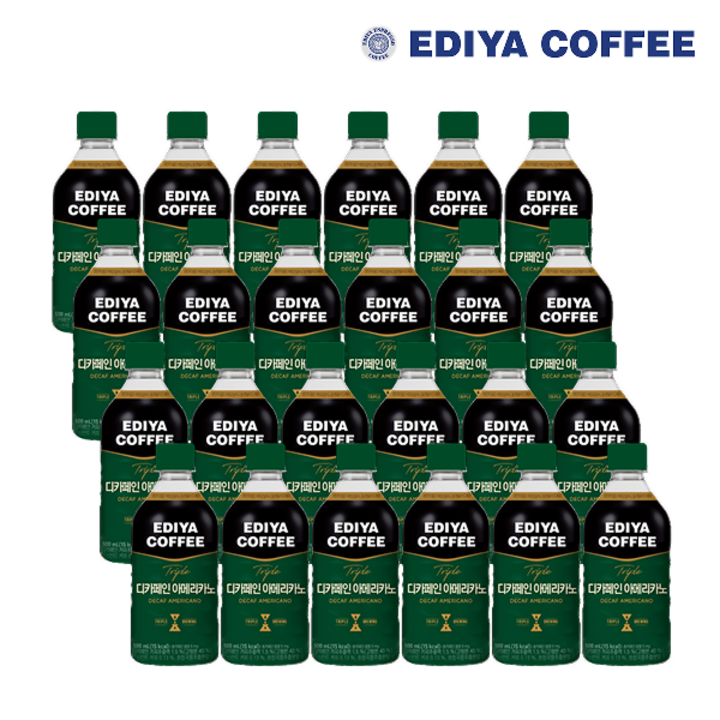 이디야 트리플 디카페인 아메리카노, 24개, 500ml