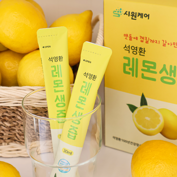 시원케어 레몬즙 맷돌에 껍질까지 / 30ml * 30개입, 30개