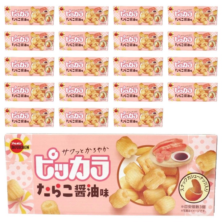 부르본 핏카라 명란 간장맛, 42g, 20개