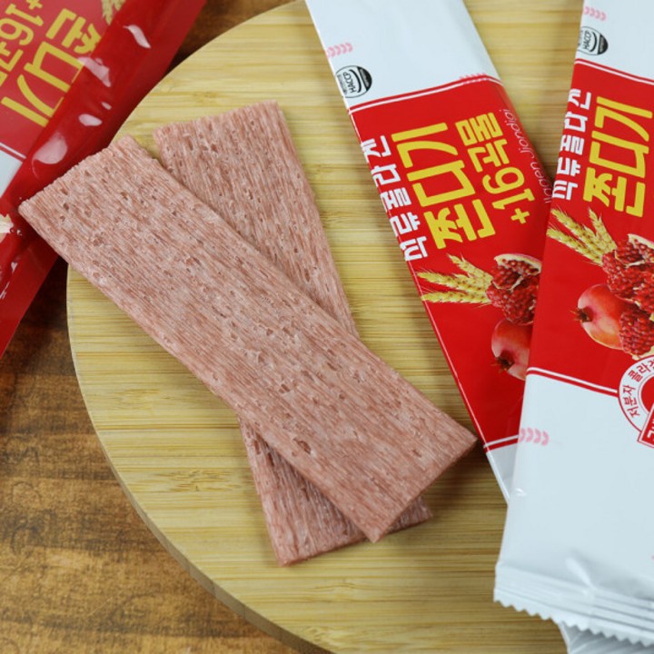 국내산 석류 쫀디기 16곡물 저칼로리 곤약 콜라겐 곤약 쫀드기 쫀득이 간식, 10개, 20g