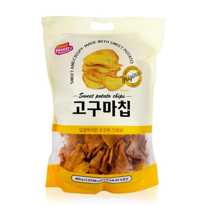 데일리포켓 고구마칩, 400g, 1개