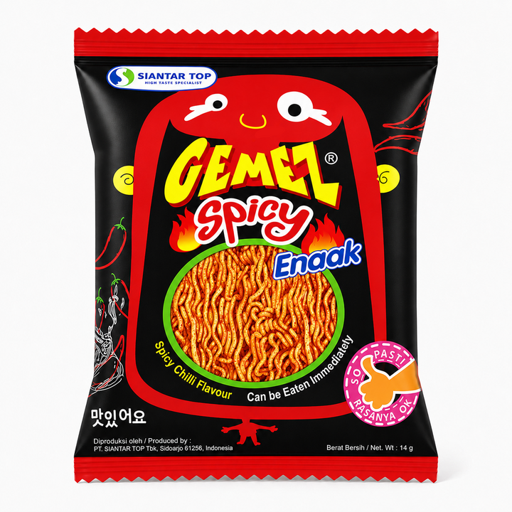 에낙 게메즈 라면과자 스파이시, 14g, 5개