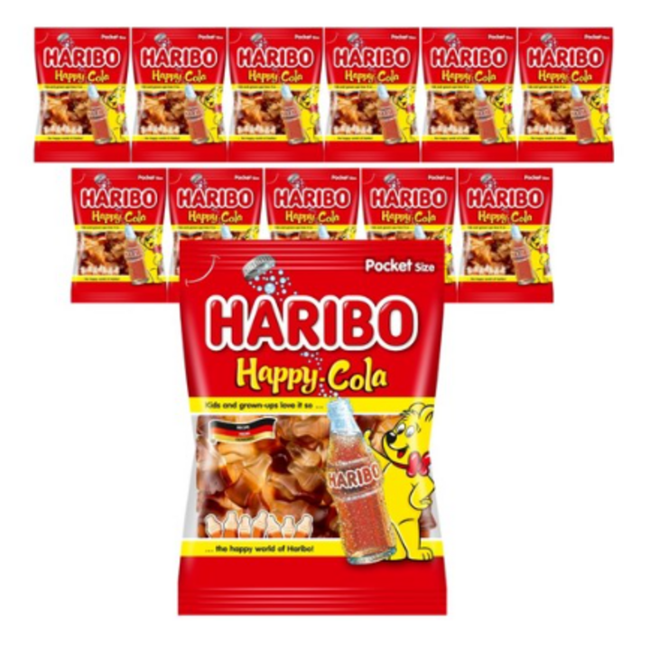 하리보 해피콜라향 젤리, 100g, 12개