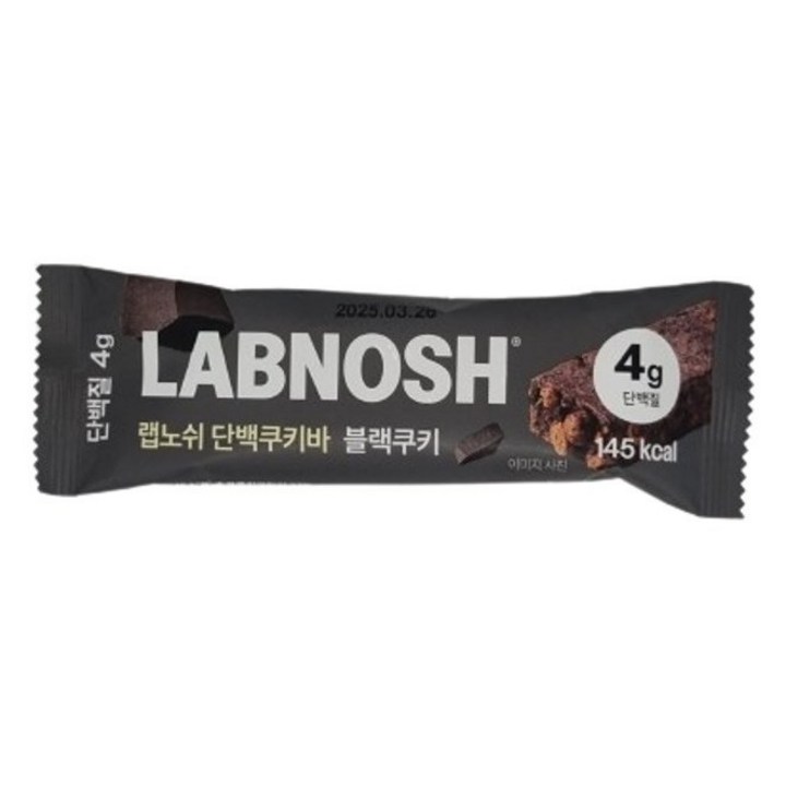 랩노쉬 단백쿠키바 블랙쿠키, 35g, 12개