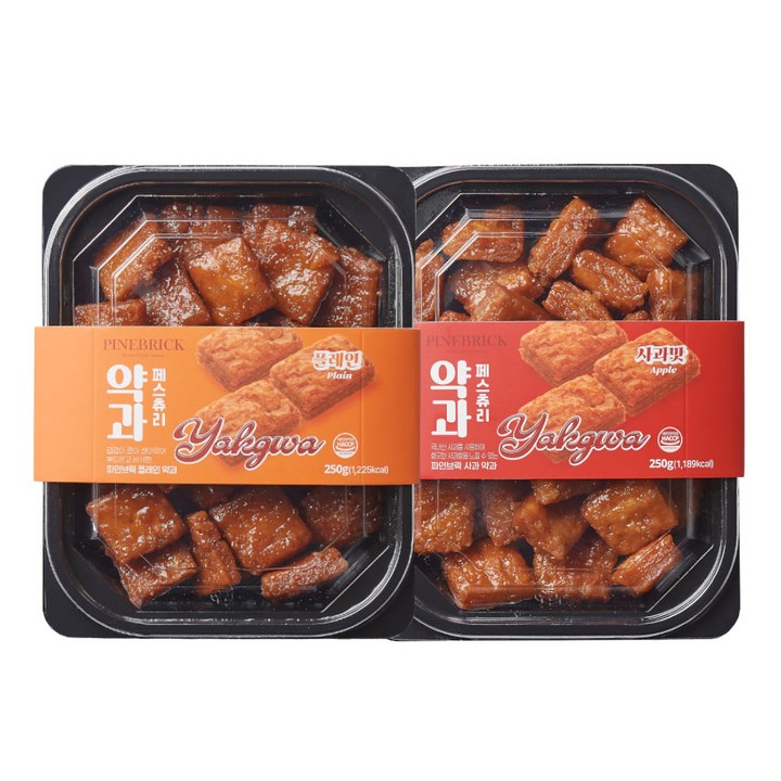 파인브릭 페스츄리 팩약과 사과 플레인 2번들, 2개, 250g