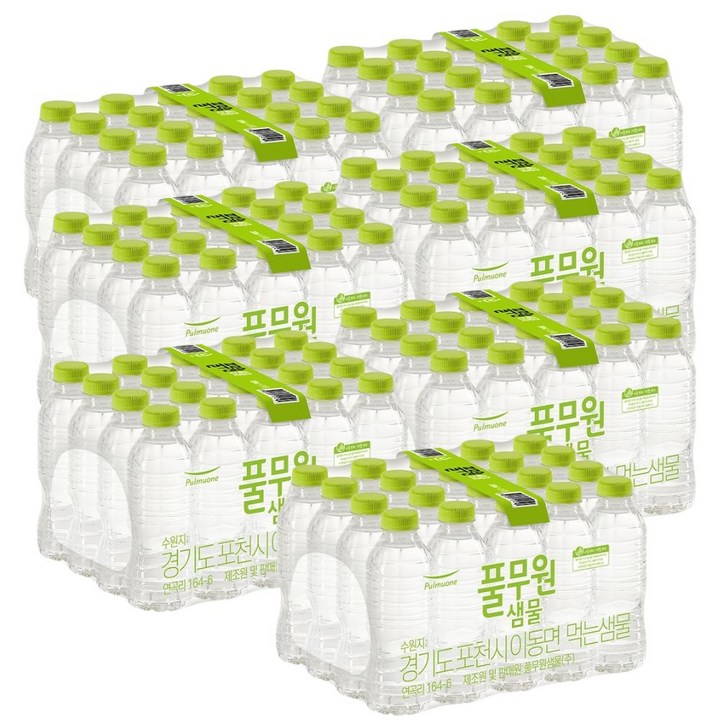 풀무원샘물 무라벨 생수, 330ml, 140개