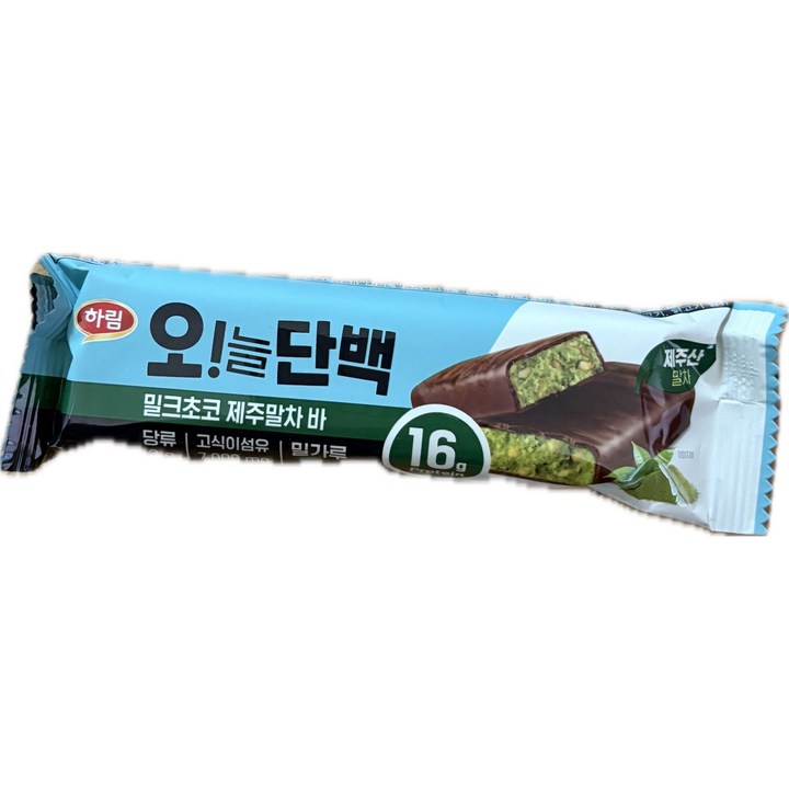 하림 오늘 단백 밀크초코 제주말차 바, 1개, 48g