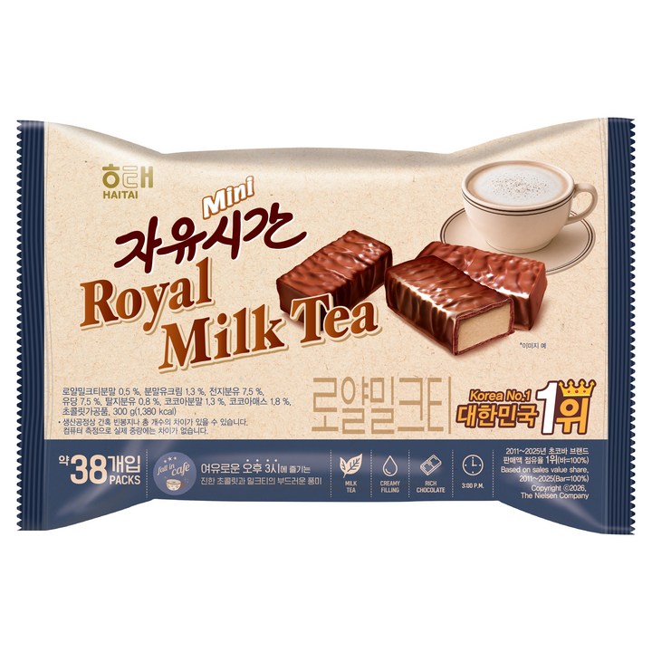 자유시간 미니 로얄밀크티맛, 300g, 1개