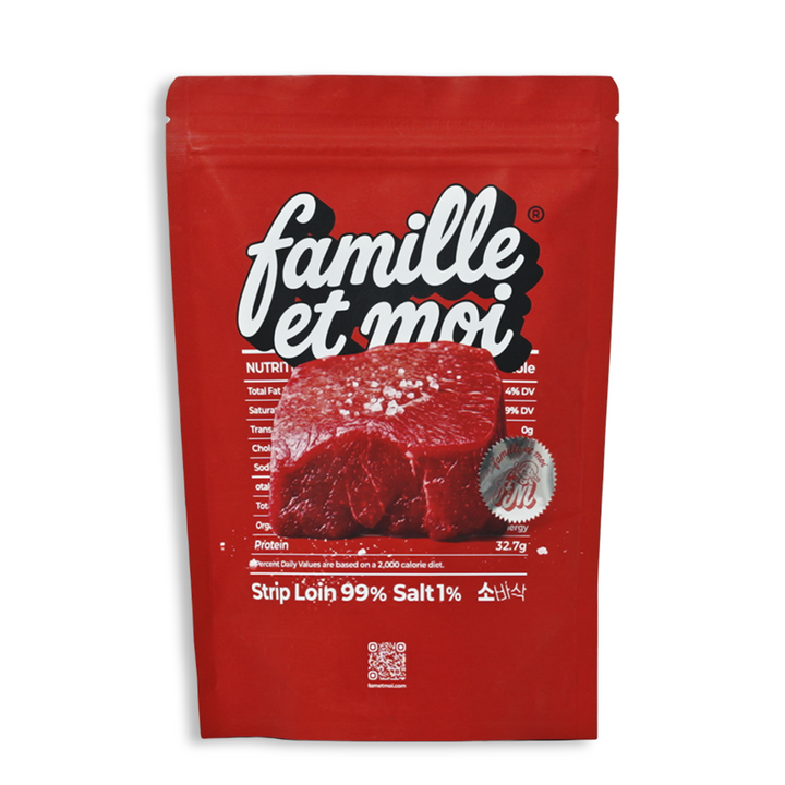 파밀레모아 소바삭 스테이크칩 어린이 아이간식 비프칩 소고기칩 육포, 40g, 1개