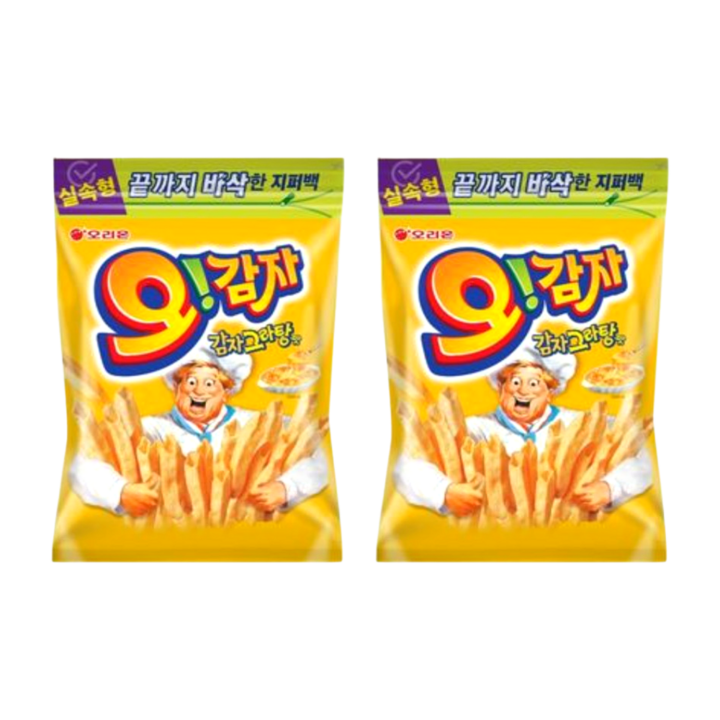 오리온 대용량 오감자 지퍼백 그라탕, 202g, 2개