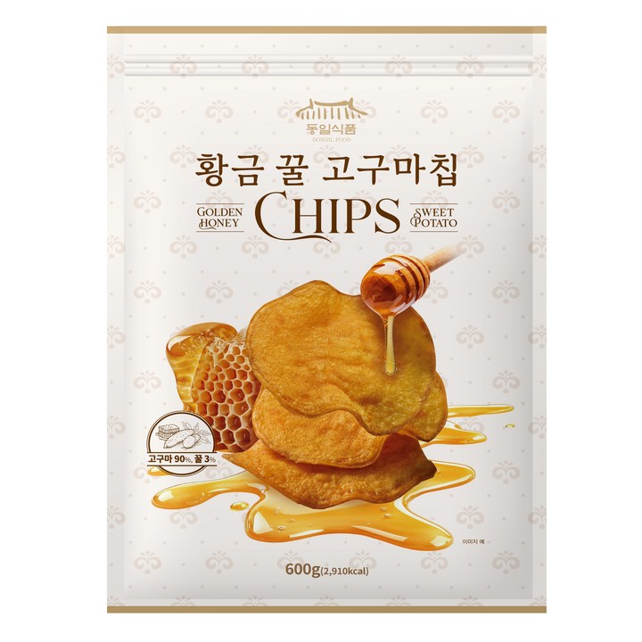 동일식품 황금 꿀 고구마칩 대용량 간식, 1개, 600g