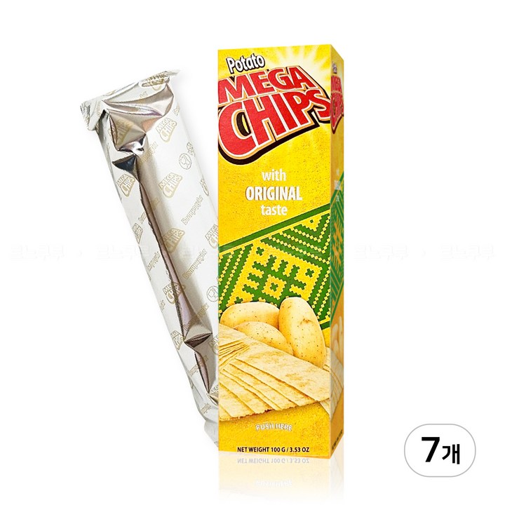 메가칩스 오리지널, 100g, 7개