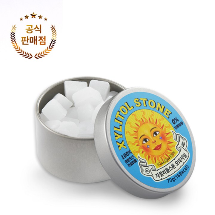 자일리톨스톤 사탕 오리지널, 70g, 1개