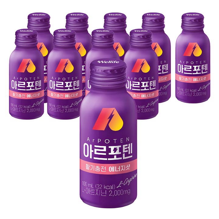 아르포텐 정품 아르기닌 에너지샷, 100ml, 10개