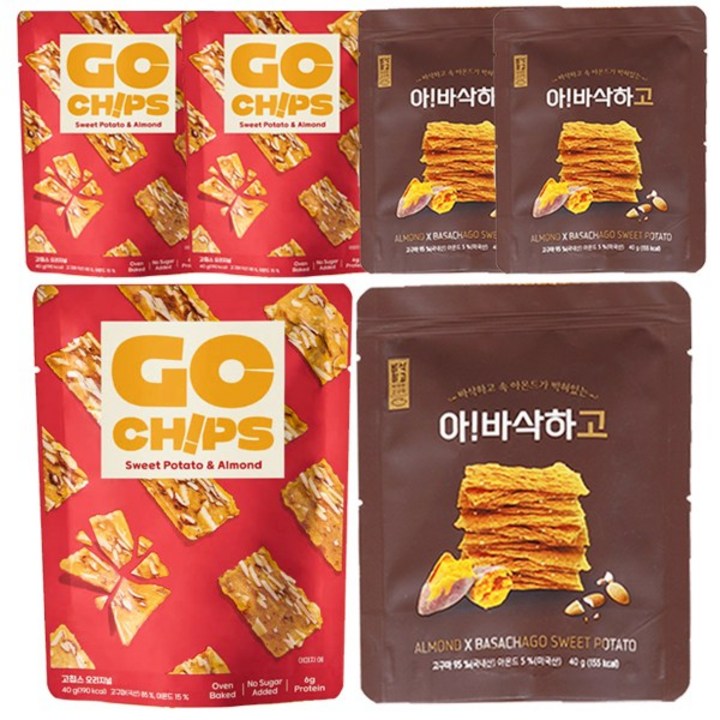 아몬드 바삭하고 고구마칩 40g + 고칩스 40g 3세트