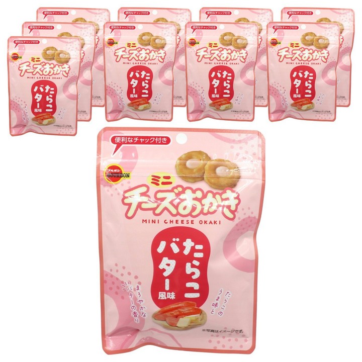 부르본 미니치즈 오카키 명란 버터풍미, 24g, 10개