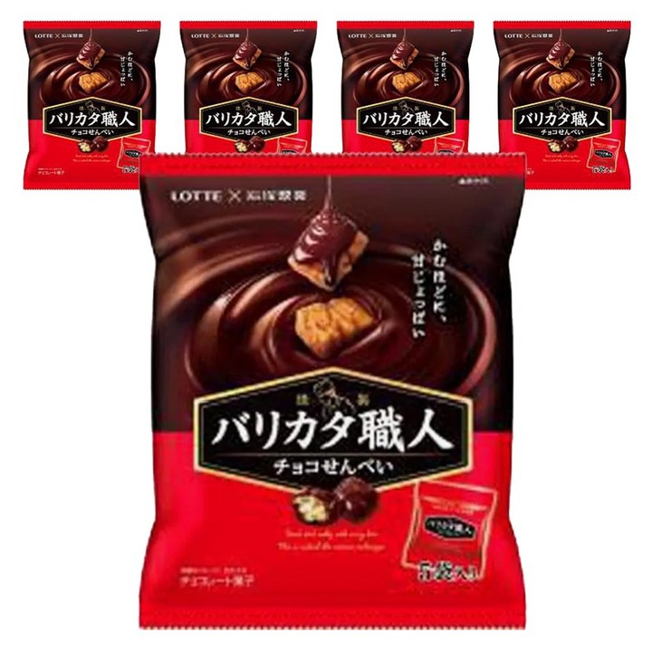 바리카타장인 초코 센베이 5개입, 5개, 82g