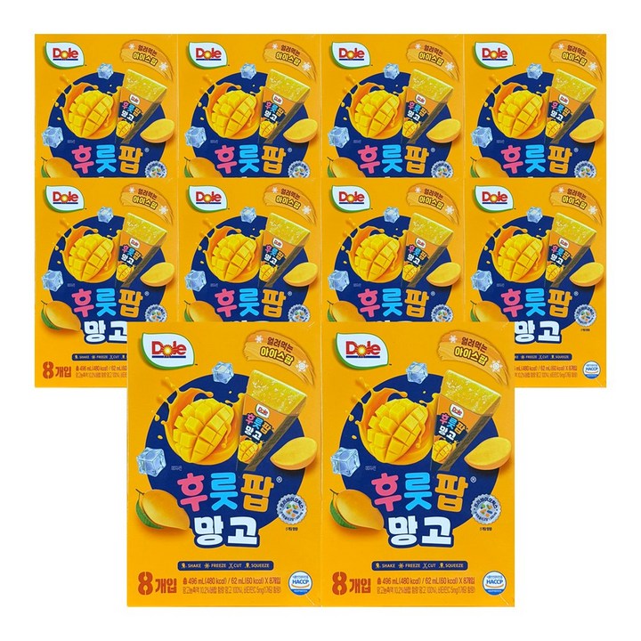 돌 망고 팝 주스, 496ml, 10개