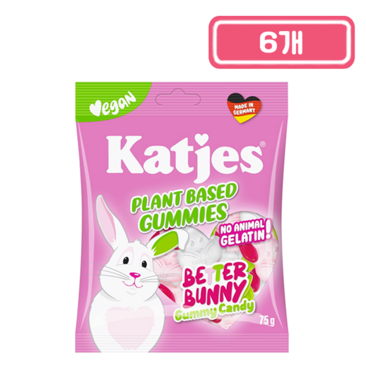 캇예스 비건 젤리 배러버니, 75g, 6개