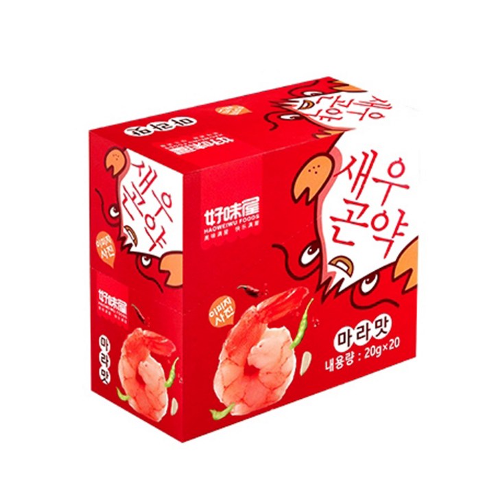 설곤약 새우마라맛(20g*20입), 1개, 400g