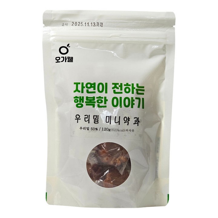 오가웰 우리밀 미니약과, 1개, 120g