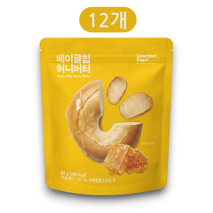 고메베이글 베이글칩 허니버터, 60g, 12개